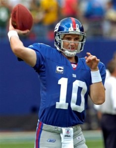 New York Giants QB Eli Manning